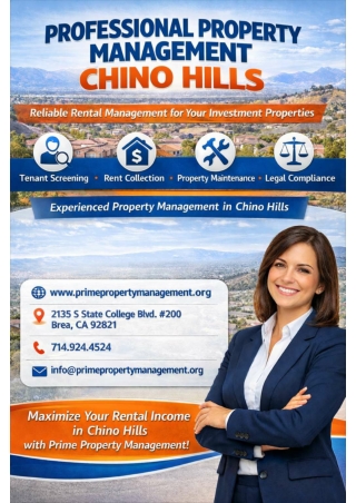 PROFESSIONAL PROPERTY MANAGEMENT CHINO HILLS