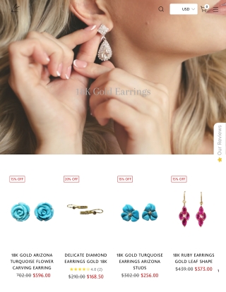18K Gold Earrings – Graceful Designs with Timeless Appeal