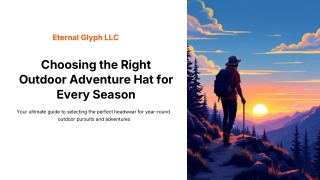 Choosing the Right Outdoor Adventure Hat for Every Season