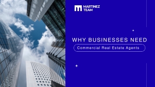 Why Businesses Need Commercial Real Estate Agents