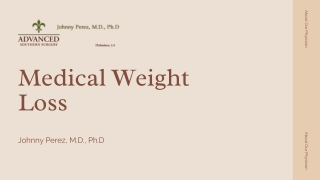 Medical Weight  Loss  Advanced Southern Surgery PDF