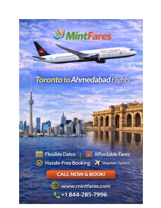 YYZ to AMD Air Canada Flights | Best Prices at MintFares