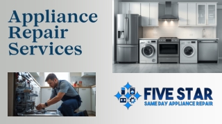Appliance Repair Services – Reliable Same Day Appliance Repair Services for All