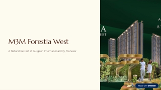 Project Overview – M3M Forestia West