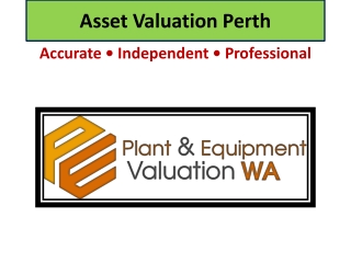Asset Valuation Perth | Plant & Equipment Valuers WA