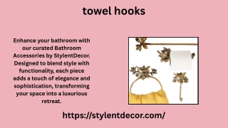 towel hooks, rack – Stylentdecor