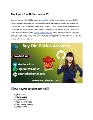 Most 30 Verified Sites for Old GitHub Accounts in 2026