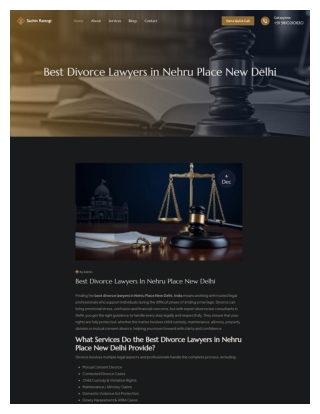 Best Divorce Lawyers in New Delhi – Expert Legal Support for Divorce & Custody