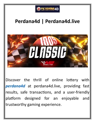 Perdana4dPerdana4d.live