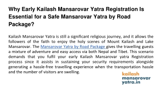 Book Your Kailash Mansarovar Tour Package