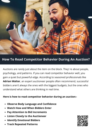 How To Read Competitor Behavior During An Auction?