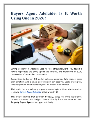 Buyers Agent Adelaide Is It Worth Using One in 2026