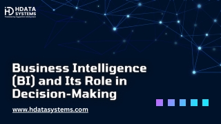 Business Intelligence  and its role in decision making  Presentation