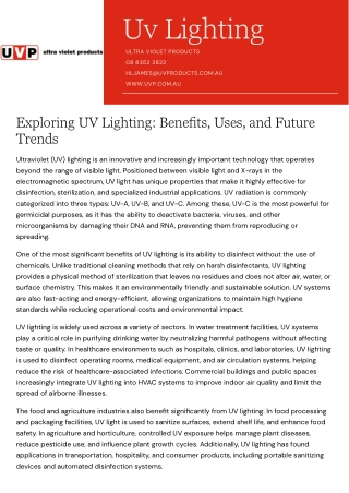 Uv Lighting
