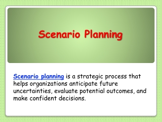 Scenario Planning