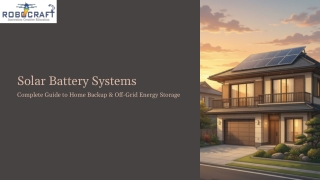 Solar-Battery-Systems Complete Guide to Home Backup & Off-Grid Energy Storage