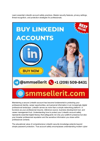 Your Complete Guide to Buying LinkedIn Accounts Safely and Securely