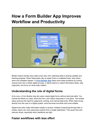 Nest Forms: A Reliable Form Builder App for Surveys and Reporting