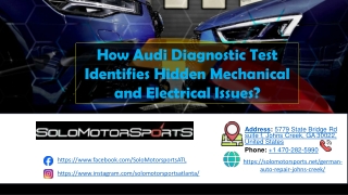 How Audi Diagnostic Test Identifies Hidden Mechanical and Electrical Issues
