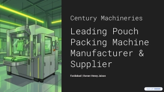 Pouch Packing Machine Manufacturer & Supplier in Faridabad