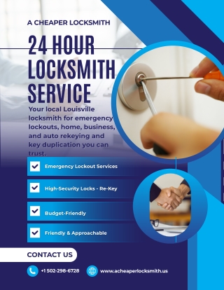 Your local Louisville locksmith for emergency lockouts | Louisville 24 Hour