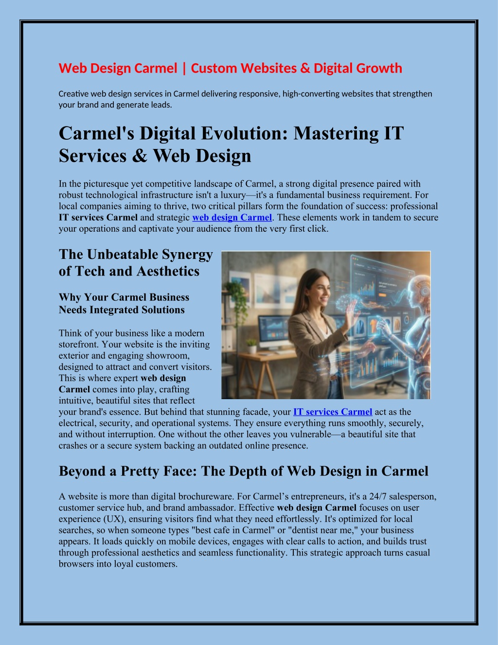PPT - Web Design Carmel | Custom Websites & Digital Growth PowerPoint ...