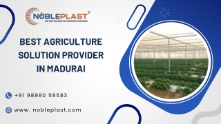 Best Agriculture Solution Provider In Madurai