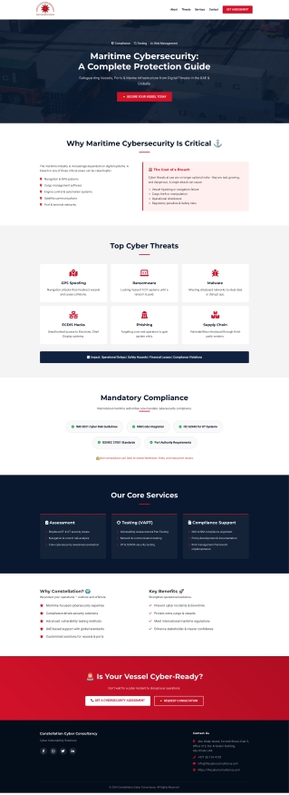 Cybersecurity for Marine | Maritime Cyber Security Solutions