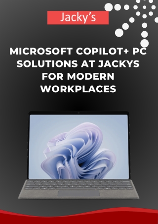 Microsoft Copilot  PC Solutions at Jackys for Modern Workplaces