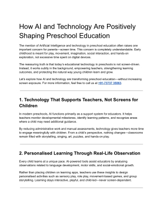 How AI and Technology Are Positively Shaping Preschool Education (1)