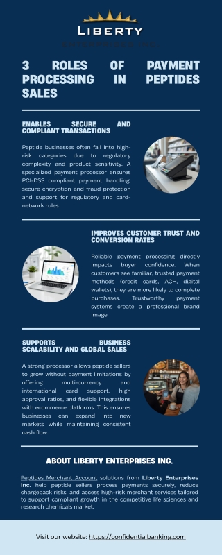 3 Roles of Payment Processing in Peptides Sales