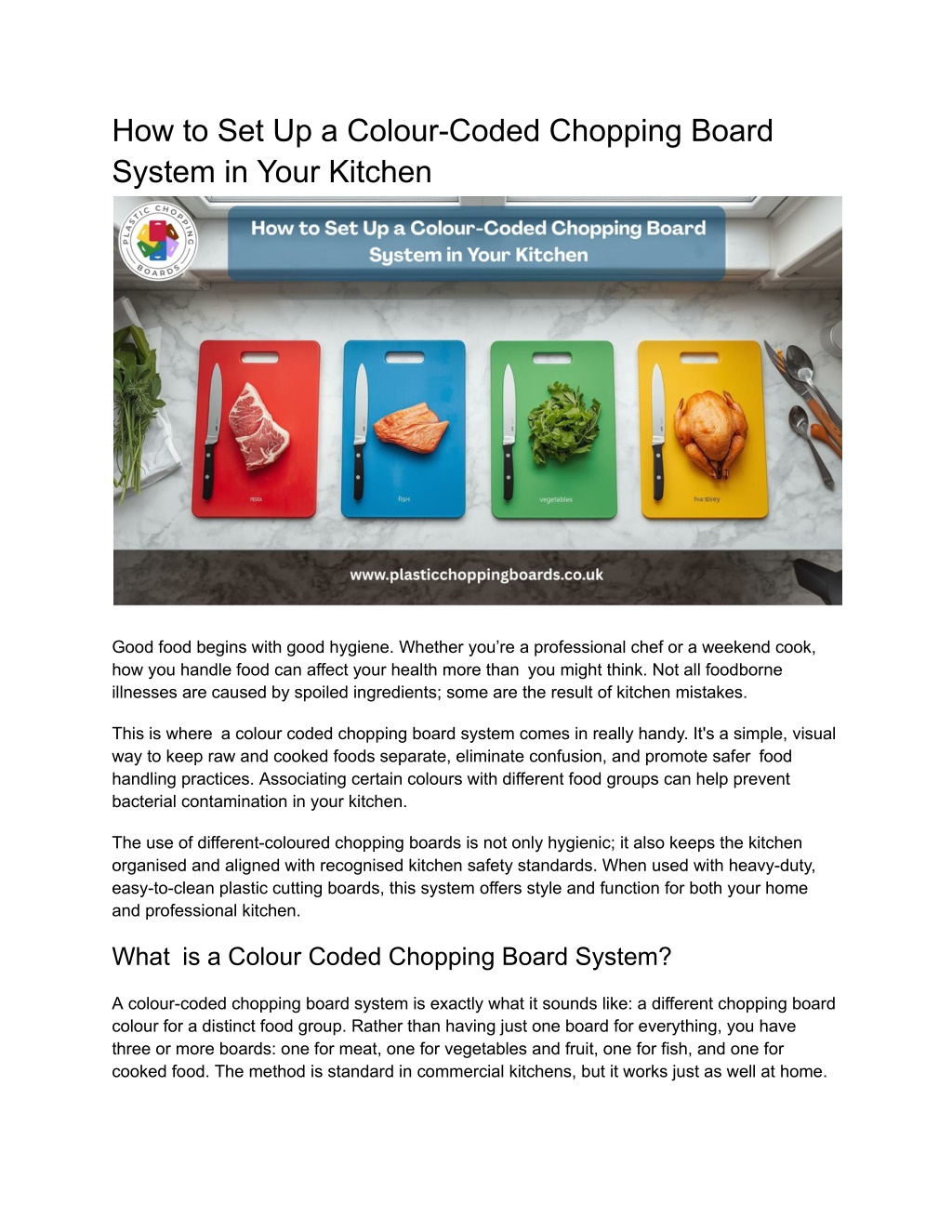 PPT - How to Set Up a Colour-Coded Chopping Board System in Your ...