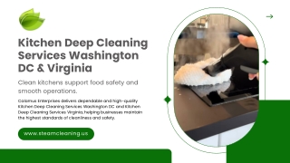 Commercial Kitchen Cleaning Services for Safe, Compliant Food Operations
