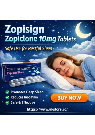 Zopisign Zopiclone 10mg UK Next Day Delivery Online