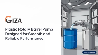 Plastic Rotary Barrel Pump for Safe & Efficient Fluid Transfer