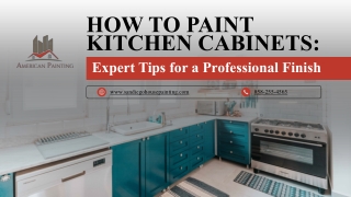 How to Paint Kitchen Cabinets Expert Tips for a Professional Finish