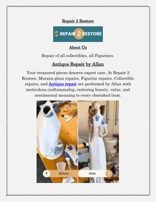 Antique Repair Services That Revives Historic Pieces