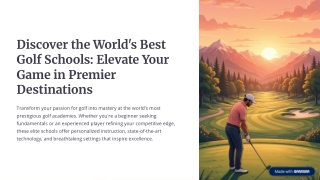 Affordable Golf Schools Orlando with Expert Coaches