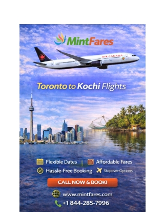 YYZ to COK Air Canada Flights | Best Prices at MintFares