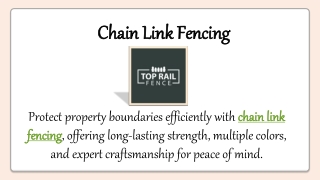 Chain Link Fencing