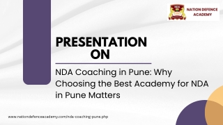 NDA Coaching in Pune: Why Choosing the Best Academy for NDA in Pune Matters