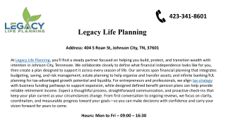 Legacy Life Planning 4