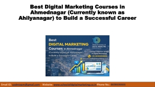 Digital Marketing Courses in Ahmed Nagar | School of Digital Marketing