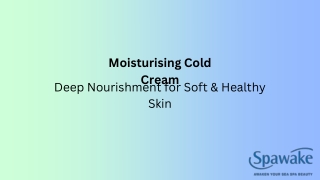 Moisturising Cold Cream