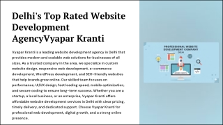 Delhis-Top-Rated-Website-Development-AgencyVyapar-Kranti