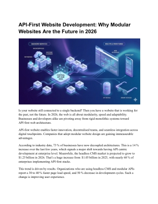 API-First Website Development in 2026: The Future of Modular Web Design & Scalab