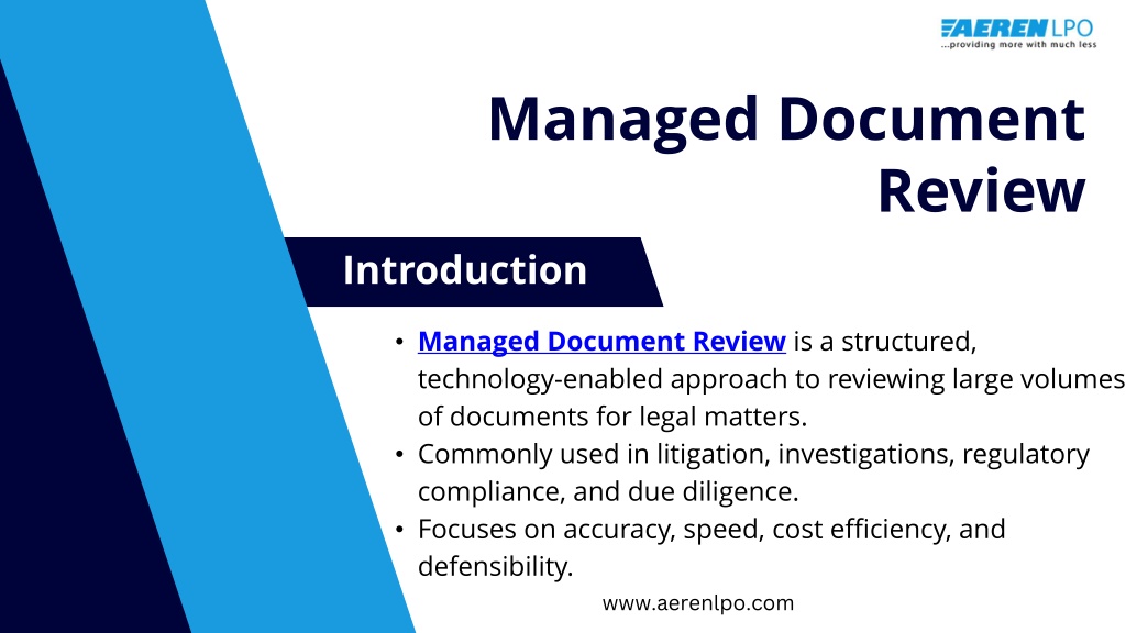 PPT - Managed Document Review PowerPoint Presentation, free download ...