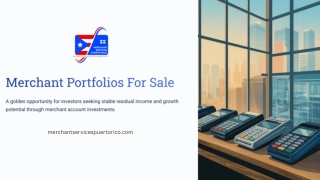 Merchant Portfolios For Sale | Merchant Services Puerto Rico