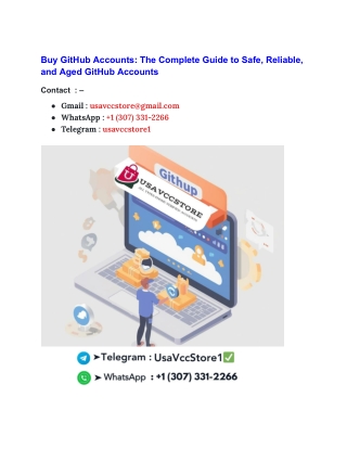 Buy GitHub Accounts_ The Complete Guide to