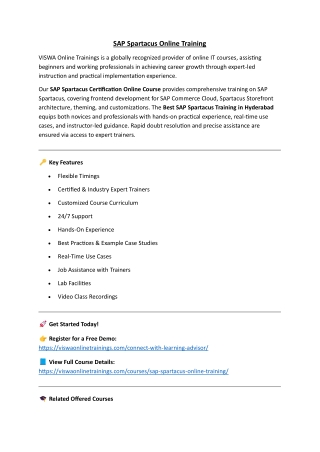 PPT - SAP Spartacus Online Training Real-time support from India ...